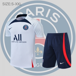 22/23 Paris Saint-Germain Training Suit Short Sleeve Kit White