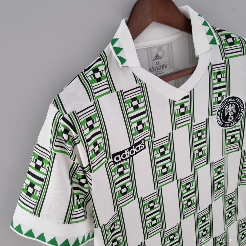 Retro 1994 Nigeria Away Soccer Jersey