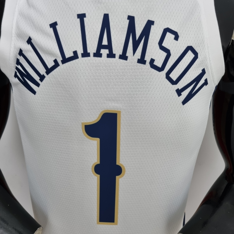 2022 New Orleans Pelicans City Edition Williams #1 White NBA Jersey