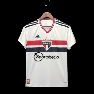 22/23 Sao Paulo Home Sponsors  Soccer Jersey