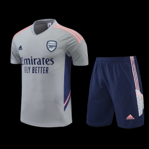 22/23 Arsenal Grey Short Sleeve Training Kit: