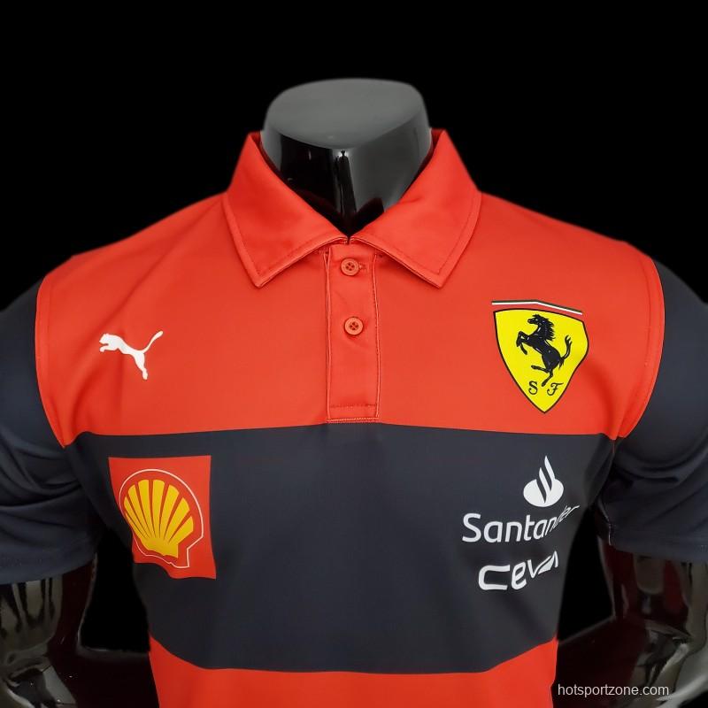 New F1 Formula One; Ferrari Racing Suit Polo Red 