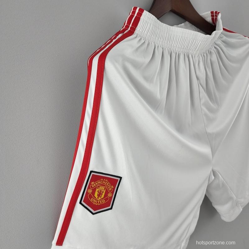 22/23 Manchester United Home Shorts  Soccer Jersey