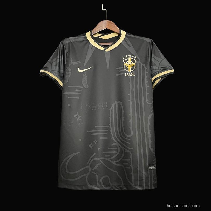 2022 Brazil Away  Soccer Jersey