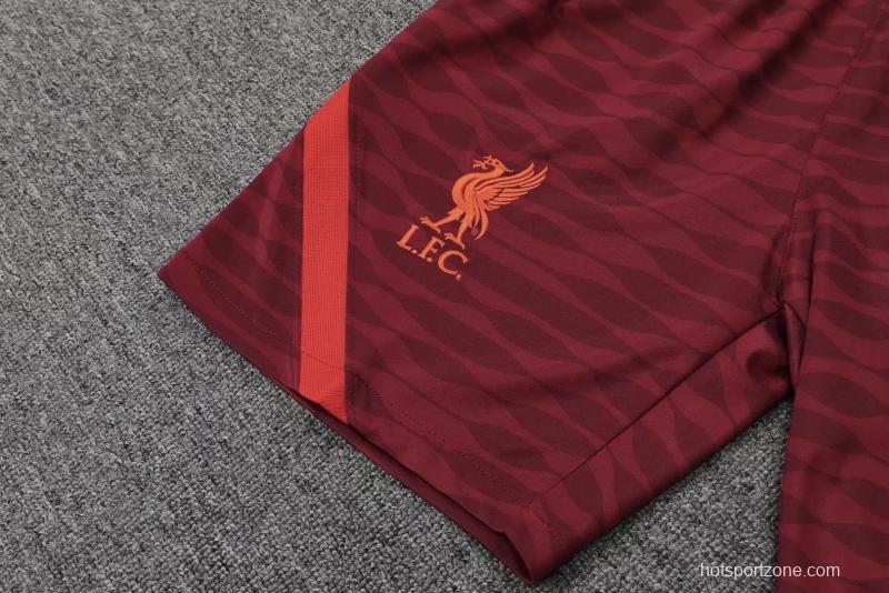 22/23 Liverpool Pre-match Training Jersey Red Vest