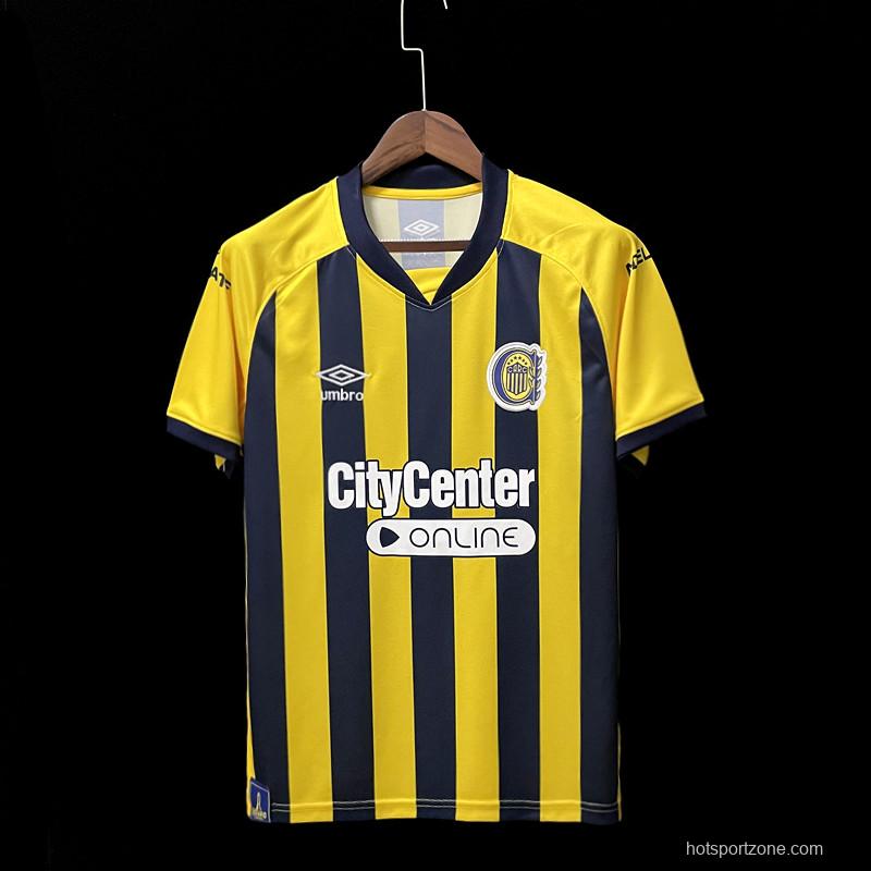 22/23 Rosario Central Home Soccer Jersey