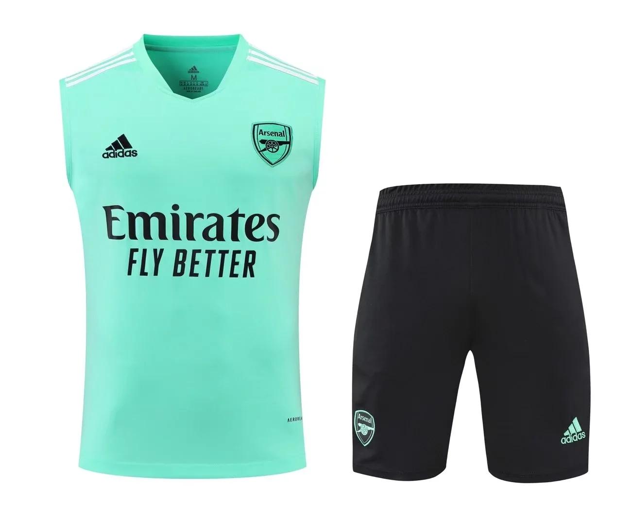 22/23 Arsenal Pre-match Training Jersey Green Vest