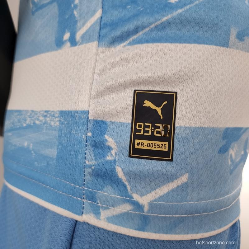22/23 Kids Kit Manchester City Limited Edition Blue White Size 16-28