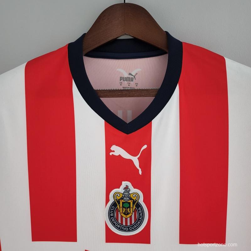 22/23 Chivas Guadalajara CD Home Soccer Jersey