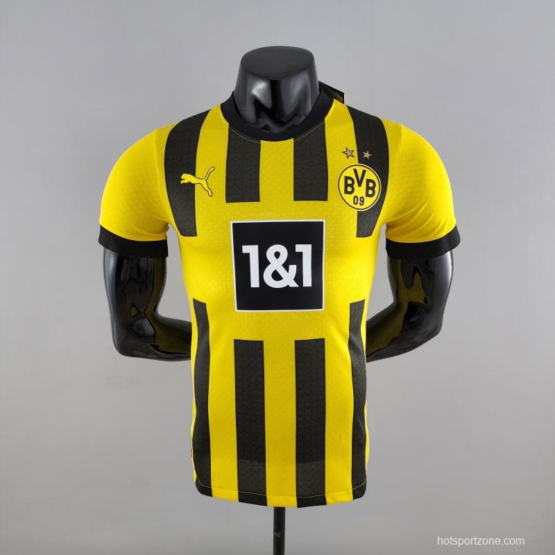 Player Version 22/23 Dortmund Home Soccer Jersey