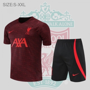 22/23 Liverpool FC Vest Training Jersey Short Sleeve Kit Maroon