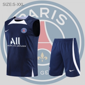22/23 PSG Vest Training Jersey Kit Dark Blue