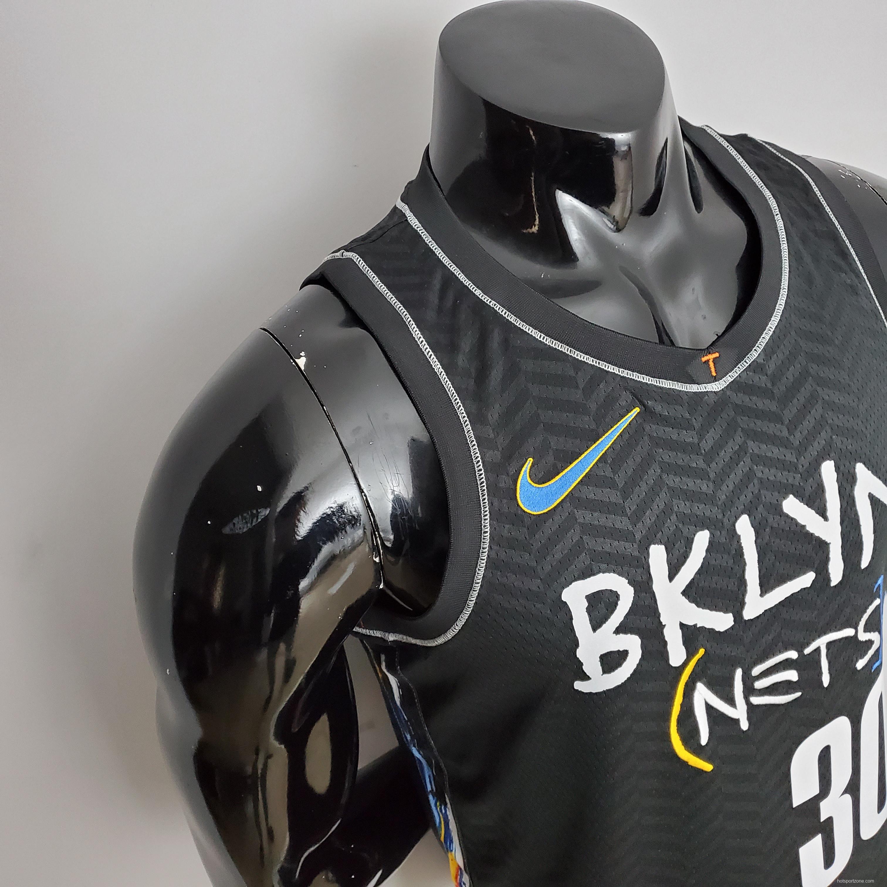 NBA Brooklyn Nets Curry #30 City Edition Black