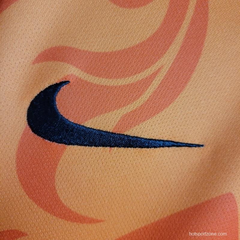 2022 Netherlands Training Orange Jersey