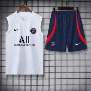 22/23PSG Nike Off-White Pre-Match Vest+Shorts