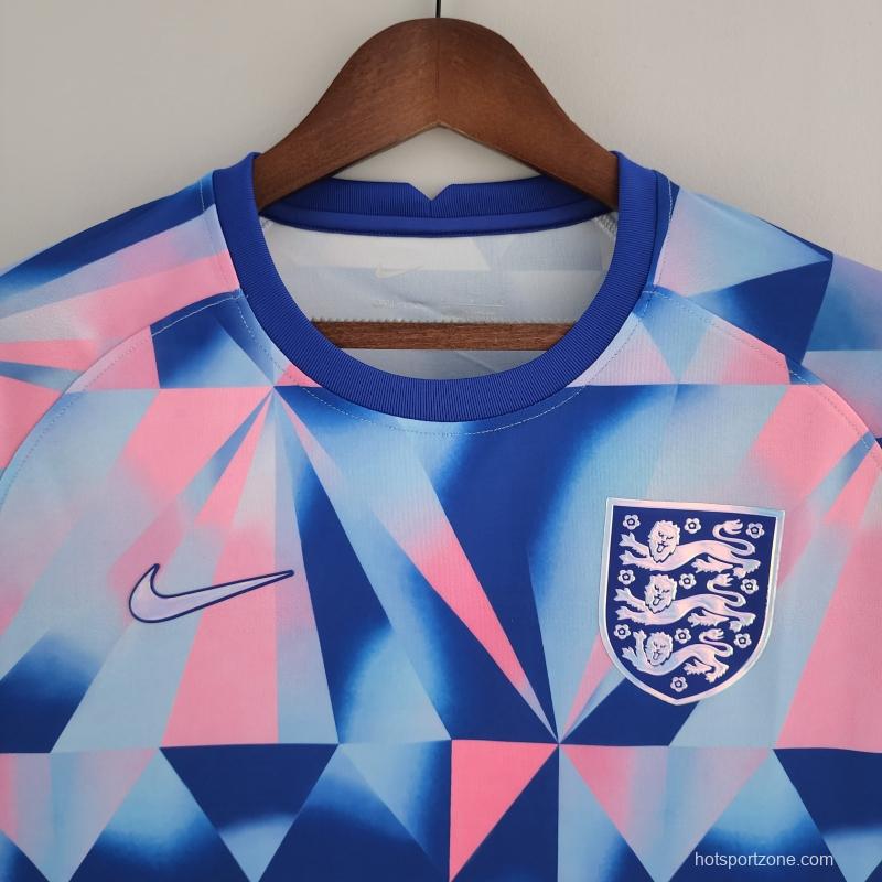 2022 England Training Jersey Wear Geometric Pattern