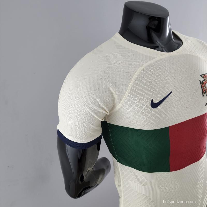 Player Version 2022 Portugal Away Soccer Jersey