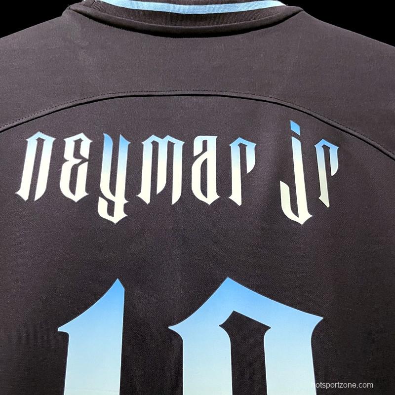2022 Brazil Black Neymar JR #10 Printing Jersey