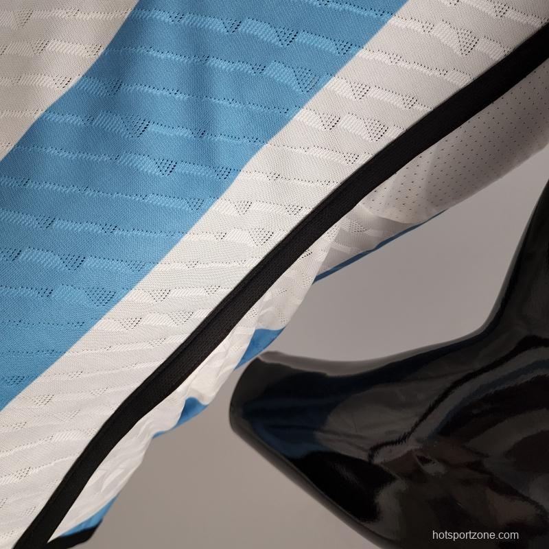 Player Version 2022 Argentina Home Soccer Jersey