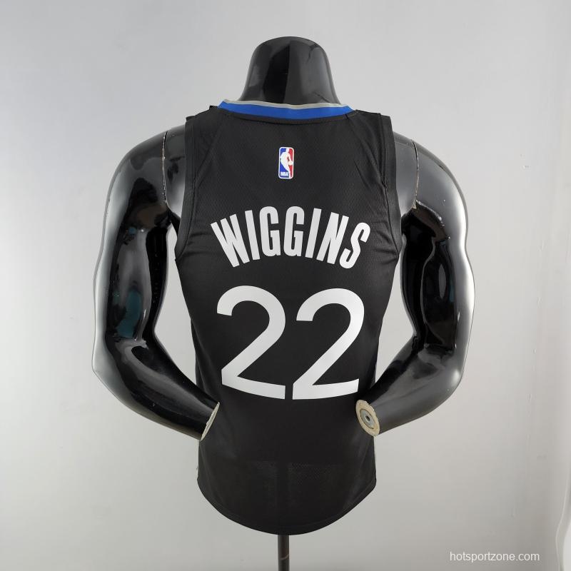 2020 WIGGINS #22 Warriors City Edition Black And Grey NBA Jersey
