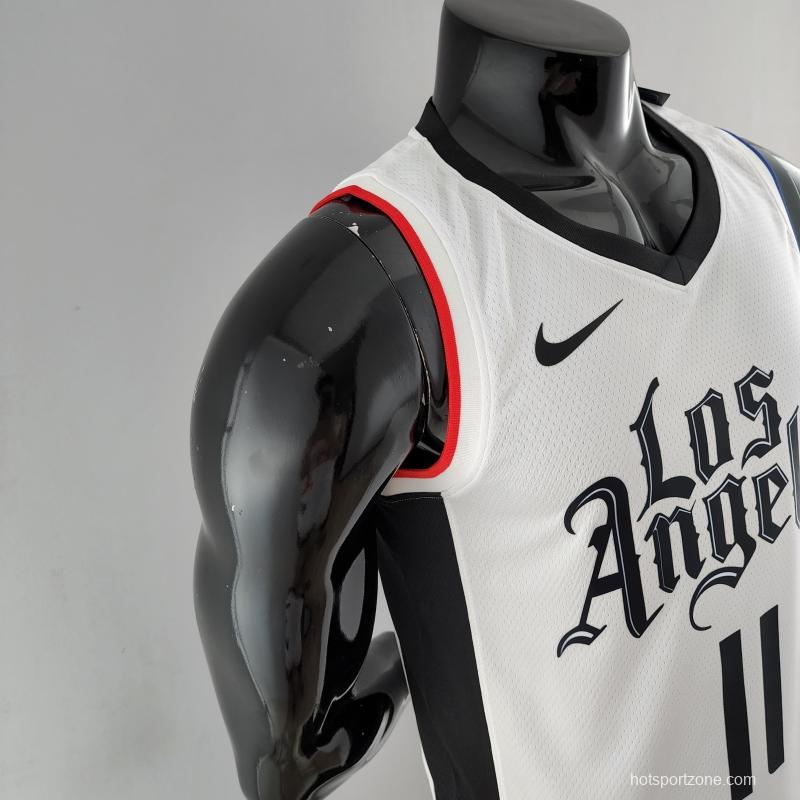 WALL#11 Los Angeles Clippers White NBA Jersey