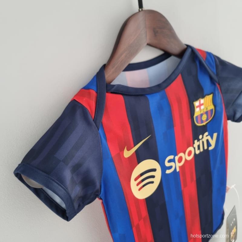 22/23 Barcelona Home Baby 6-12 Month KM#0022 9-12 Soccer Jersey