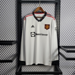 22/23 Long Sleeves Manchester United Away Soccer Jersey