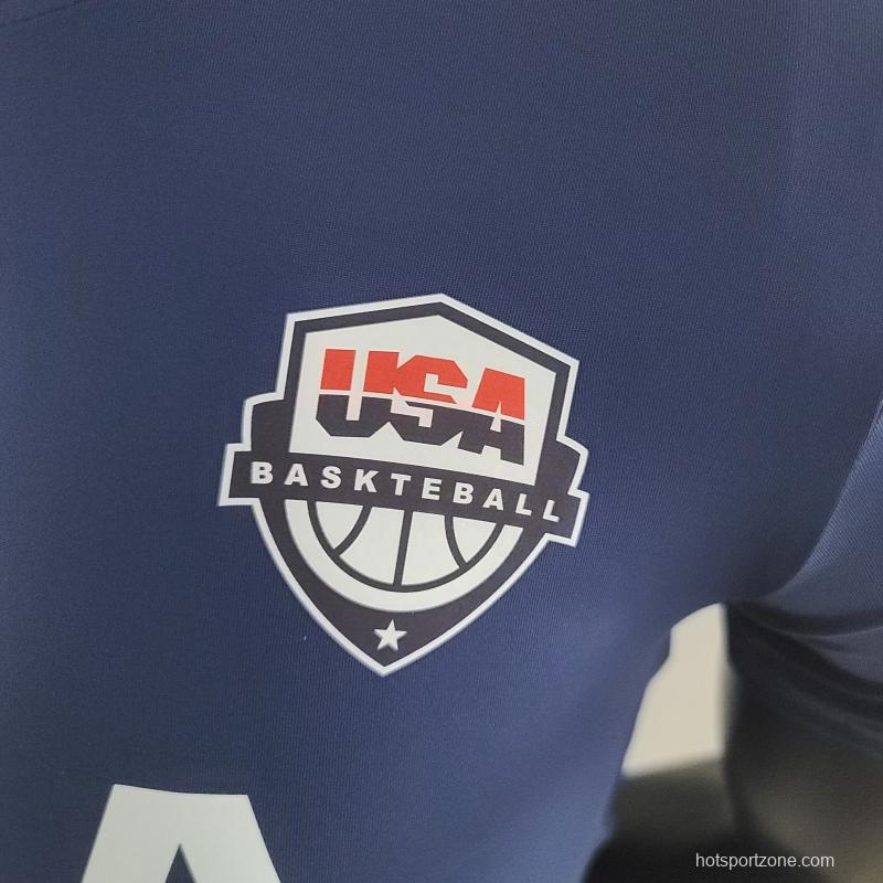 2022 NBA Basketball Navy T-Shirts #K000207