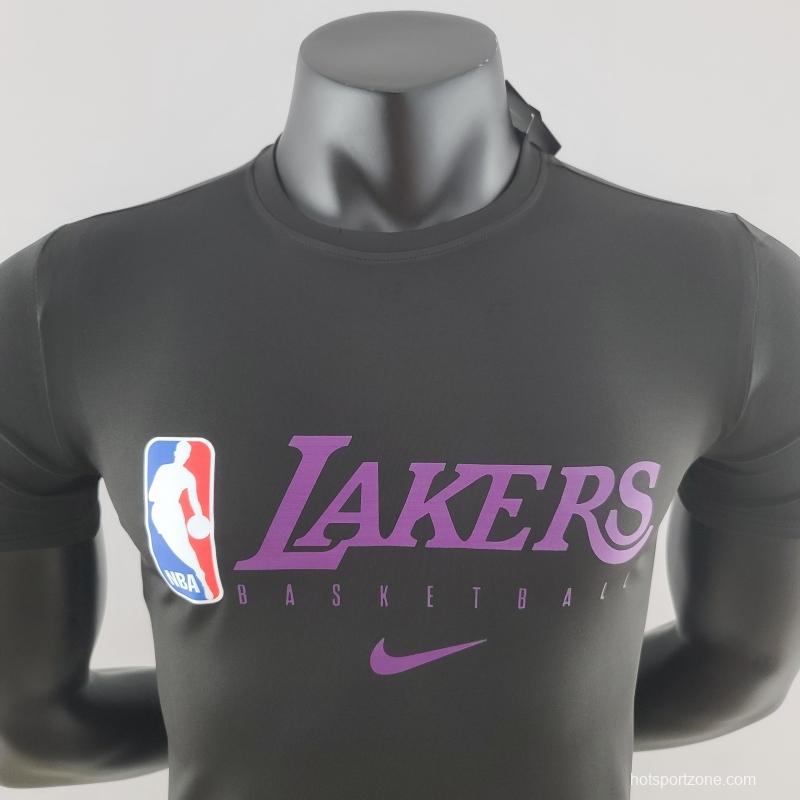 2022 NBA Lakers Black T-Shirts #K000222