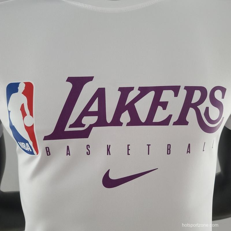 2022 NBA Lakers White T-Shirts#K000221