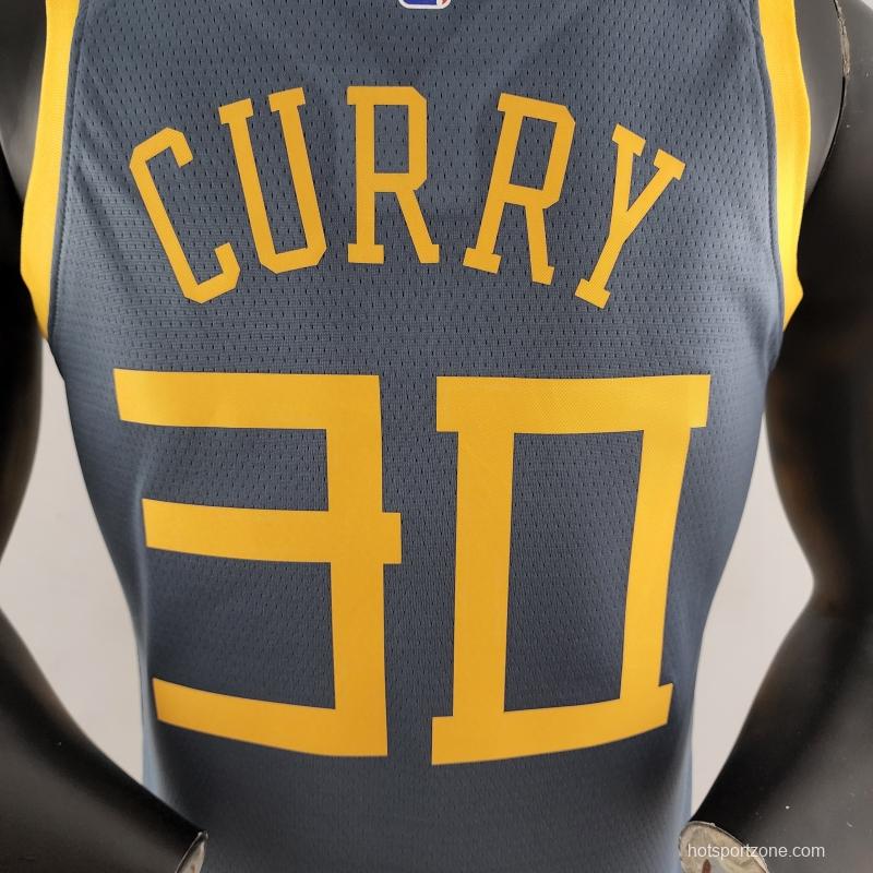 2018 Curry#30 Golden State Warriors Grey NBA Jersey