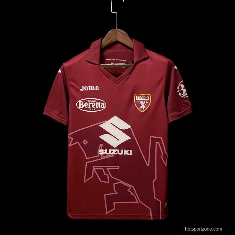 22/23 Torino Home Soccer Jersey