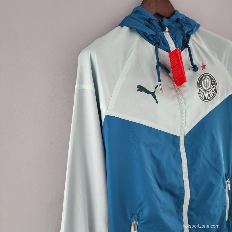 2022 Palmeiras Windbreaker Blue