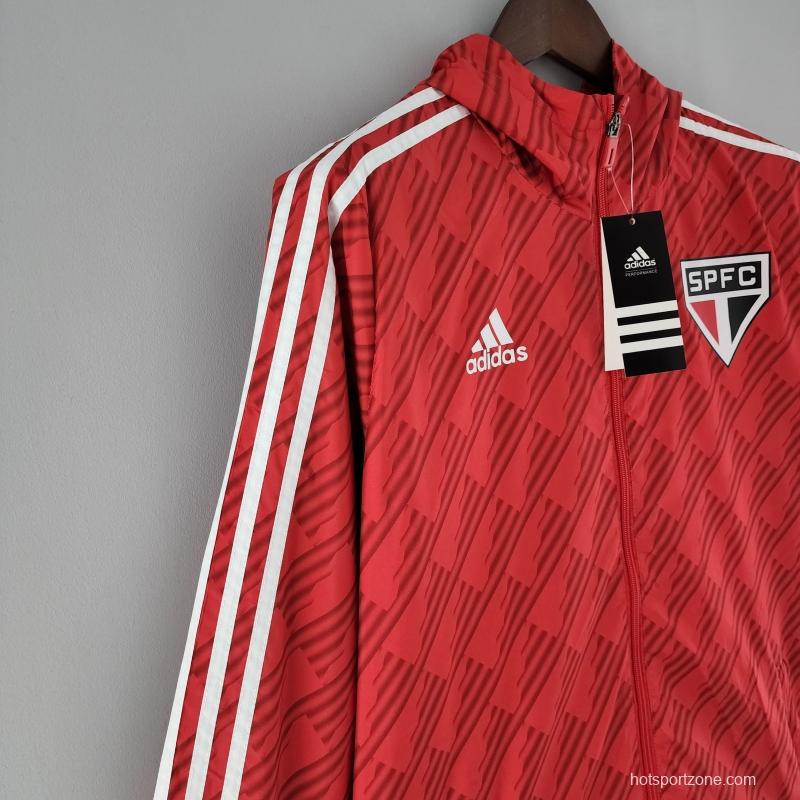 2022 Sao Paulo Windbreaker Red White