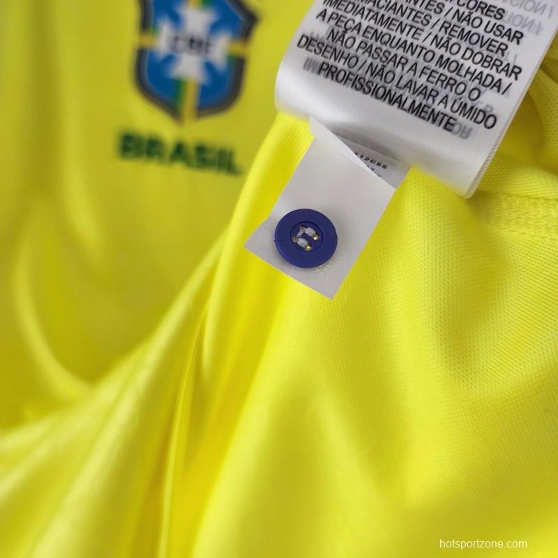 2022 Woman Brazil World Cup Jersey Home Soccer Jersey