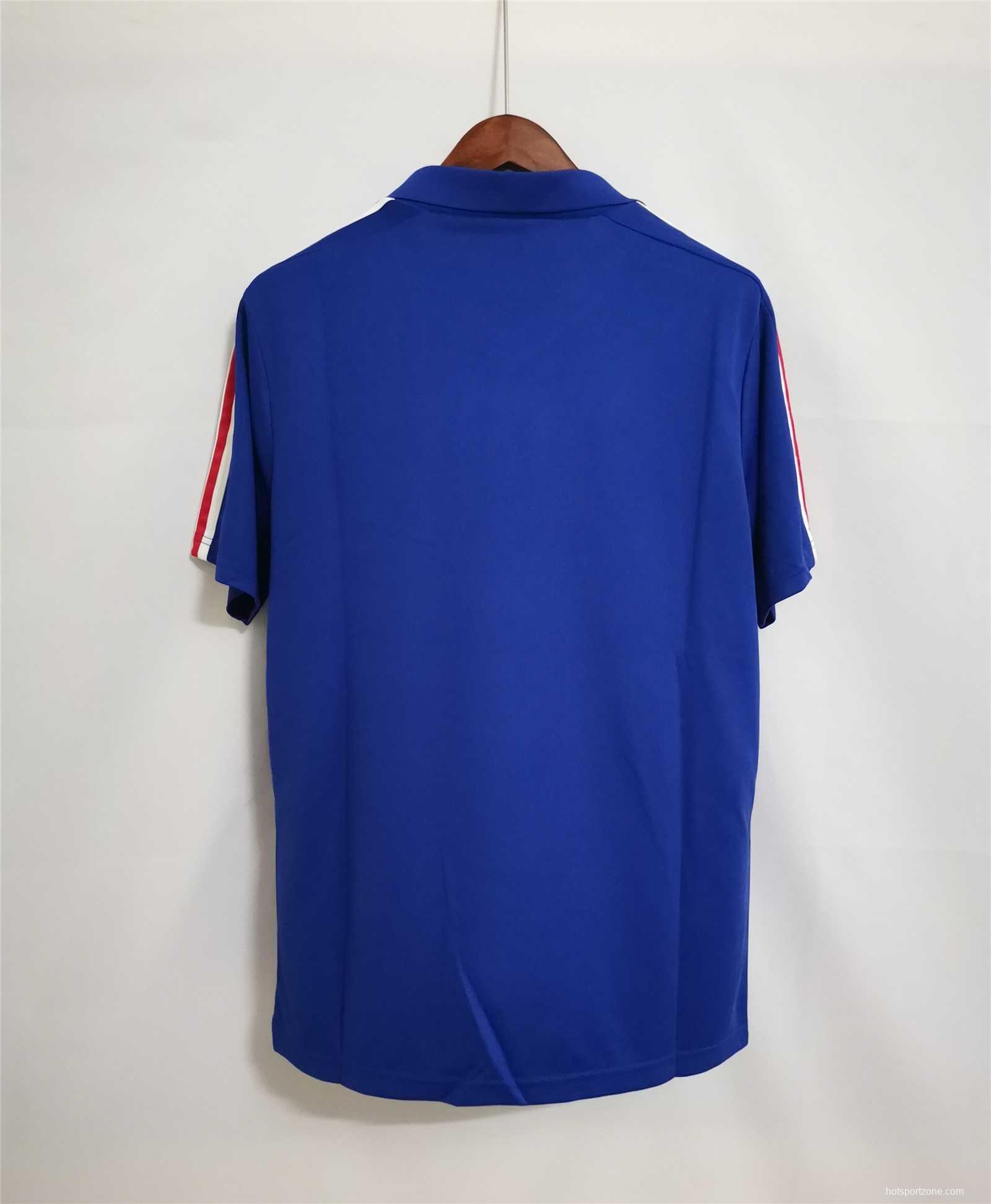 Retro 1984 France Home Soccer Jersey