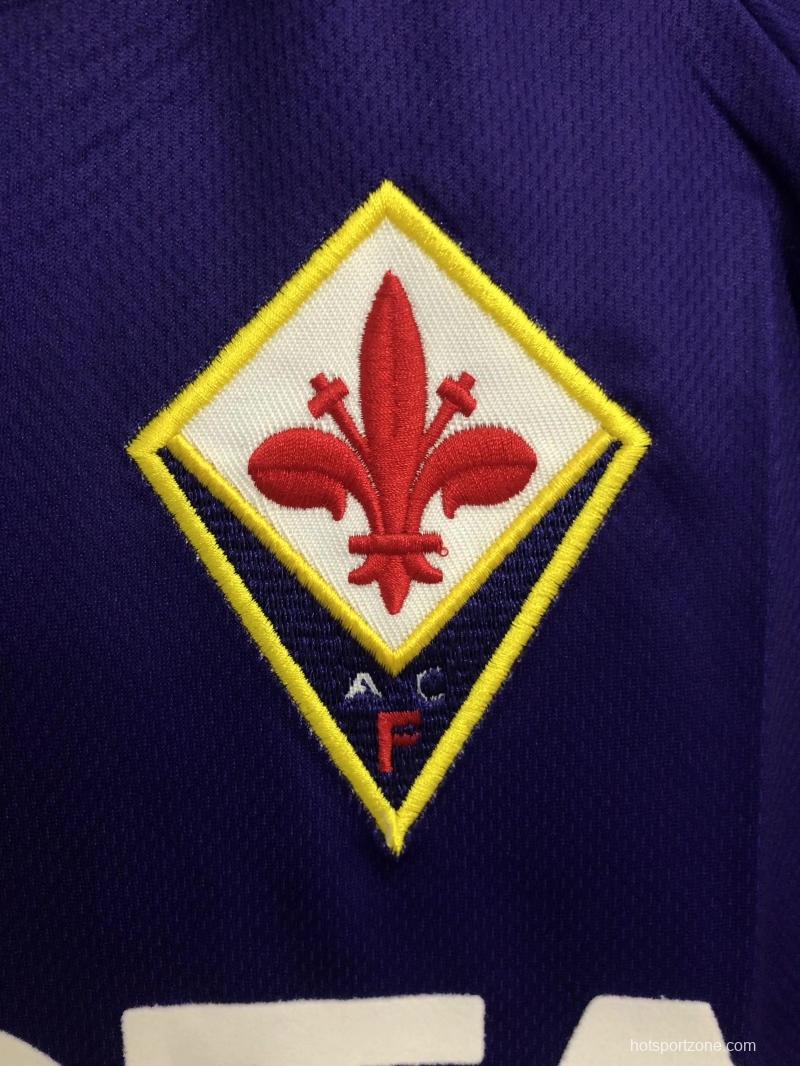 Retro 99/00 Fiorentina Home Soccer Jersey