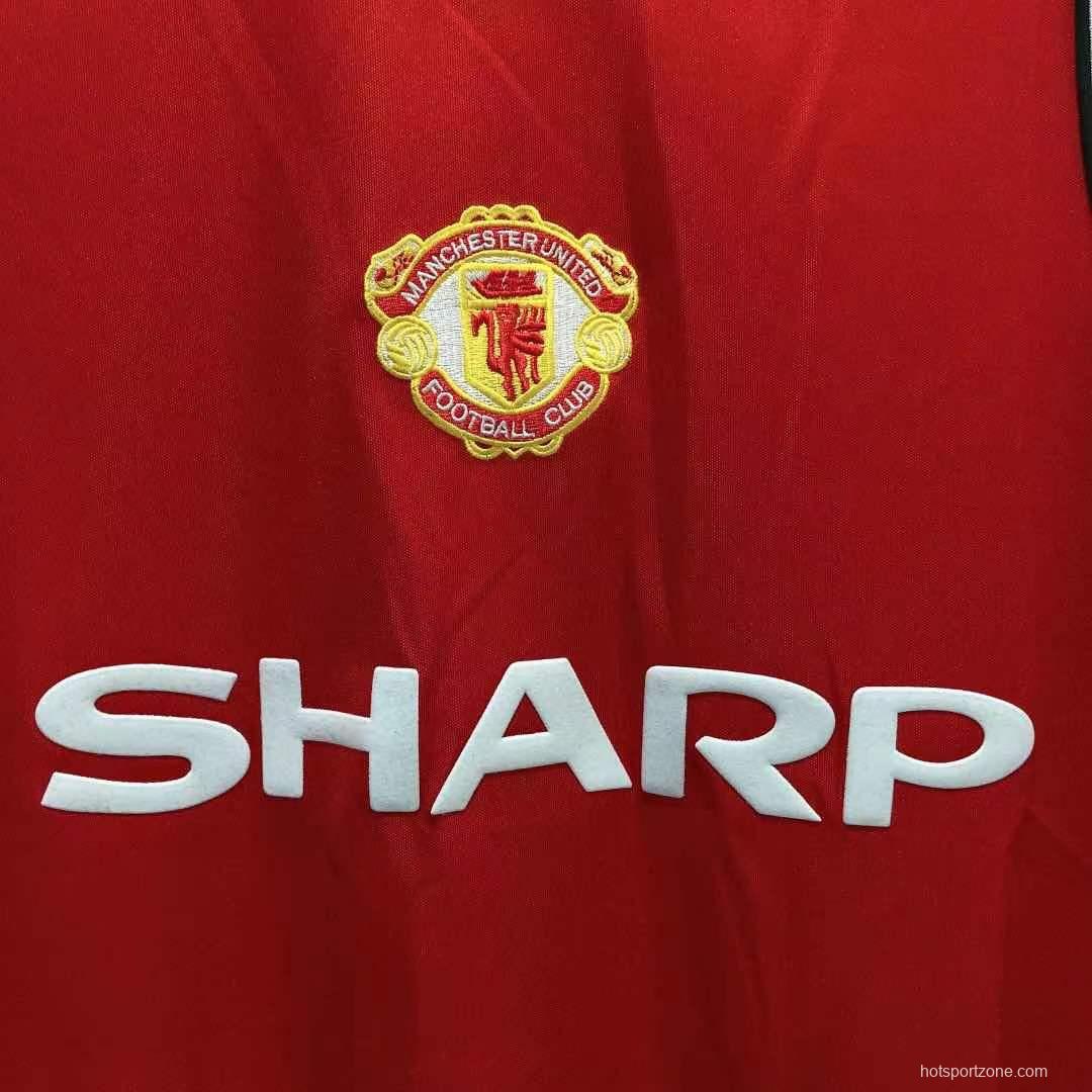 Retro 84/85 Manchester United Home Soccer Jersey