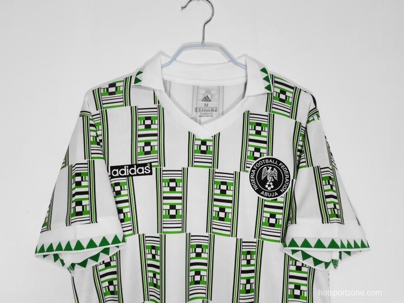 Retro 1994 Nigeria Away Soccer Jersey