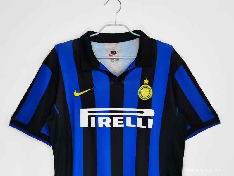 Retro 1998/99 Inter Milan Home Soccer Jersey