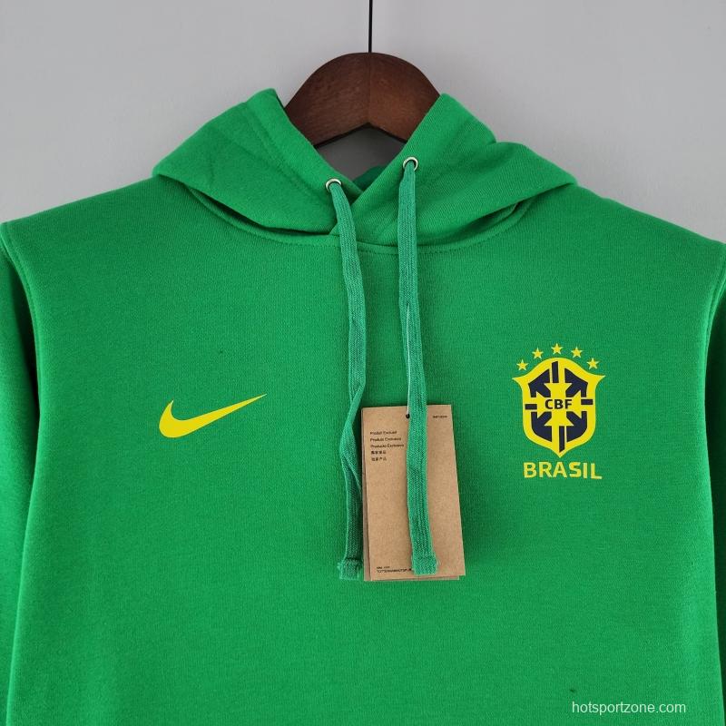 2022 Brazil Hoodie Green