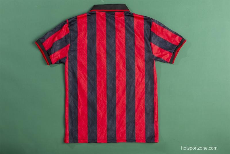 RETRO 94/96 AC Milan Home Soccer Jersey