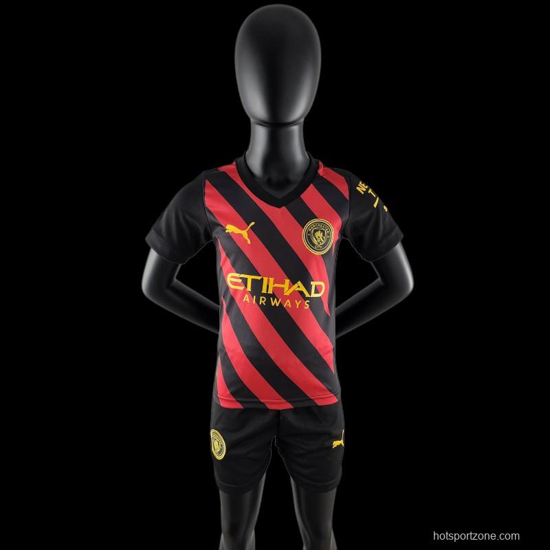 22/23 Kids Manchester City Away SIZE16-28 Soccer Jersey