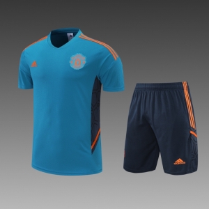 22/23 Manchester United Blue Jersey +Shorts