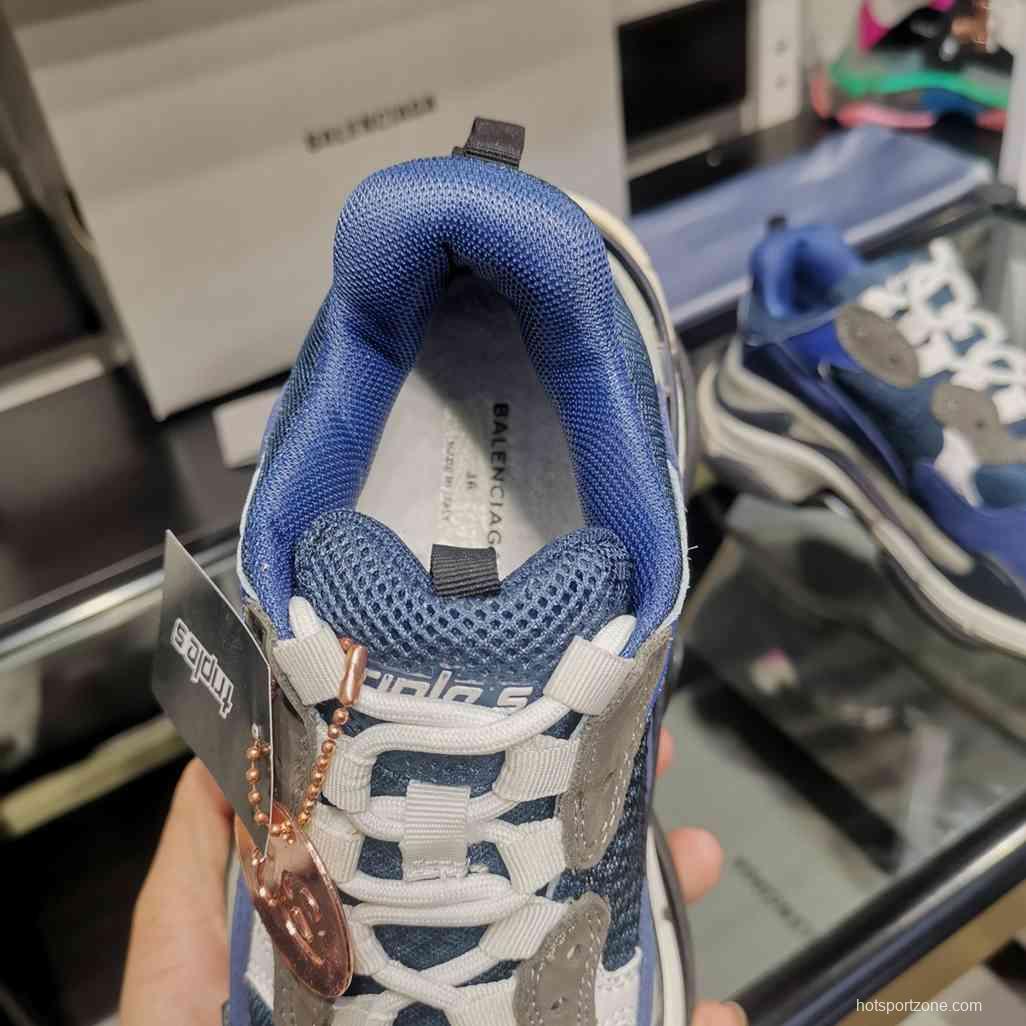 Men/Women Balenciaga Triple S Sneaker Blue Item Ab5580330