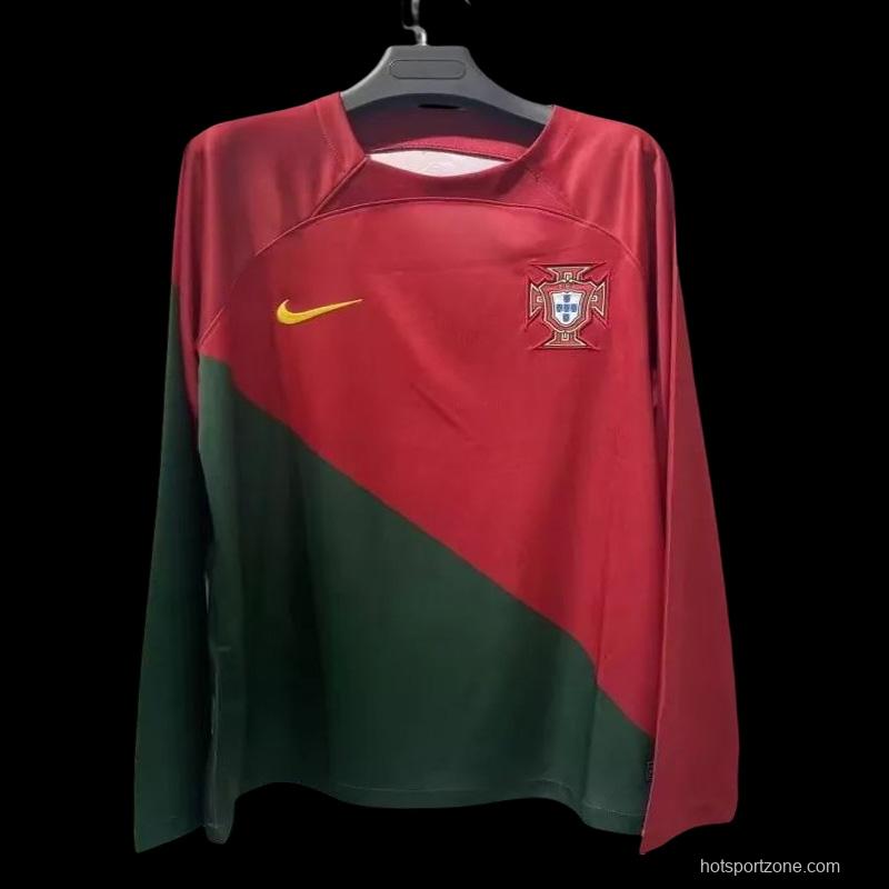 2022 Portugal Home Long Sleeve Jersey