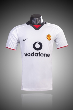 Retro 02/03 Manchester United Third White Soccer Jersey