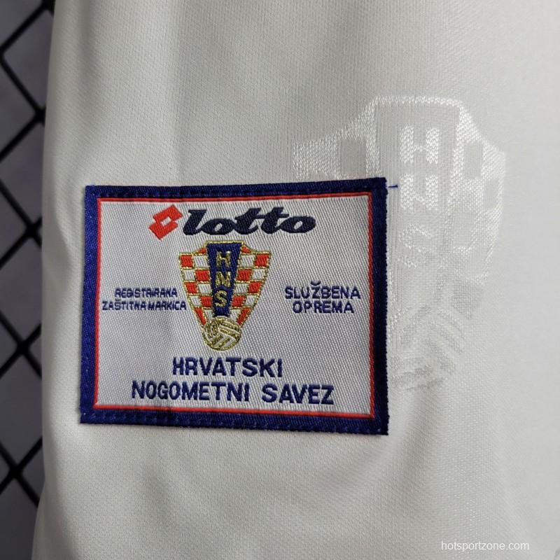 Retro 1998 Croatia Home Jersey