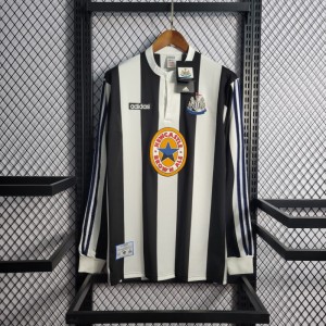 Retro 1995-97 Long Sleeve Newcastle Home Soccer Jersey