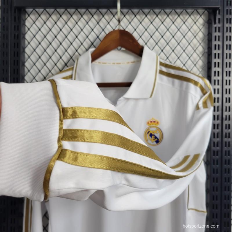 Retro Real Madrid 11/12 Long Sleeve Home Jersey